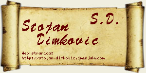 Stojan Dimković vizit kartica